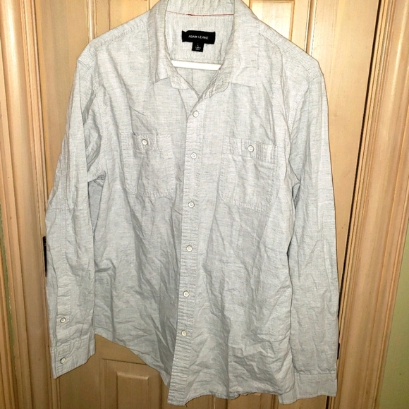 Adam Levine Collection Other - Adam Levine Gray long slv Shirt sz L 222